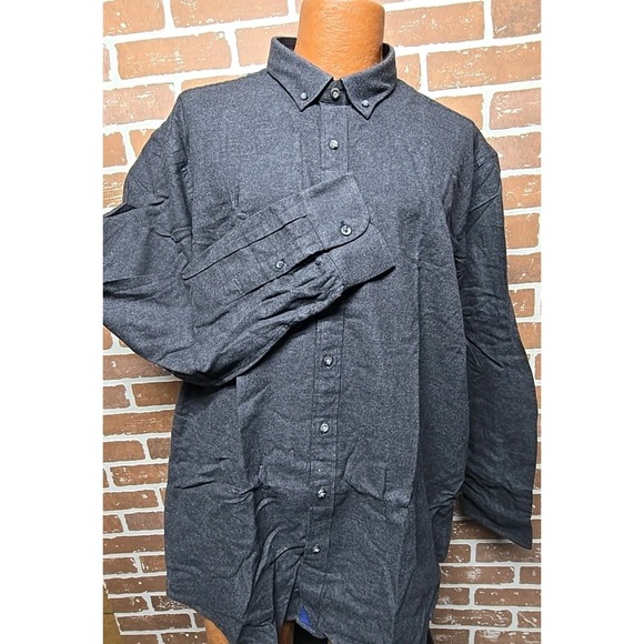 UNTUCKit‎ Men's Shirt XXXL Tall Regular Long Sleeve Button-down Grey Dad - Picture 3 of 10